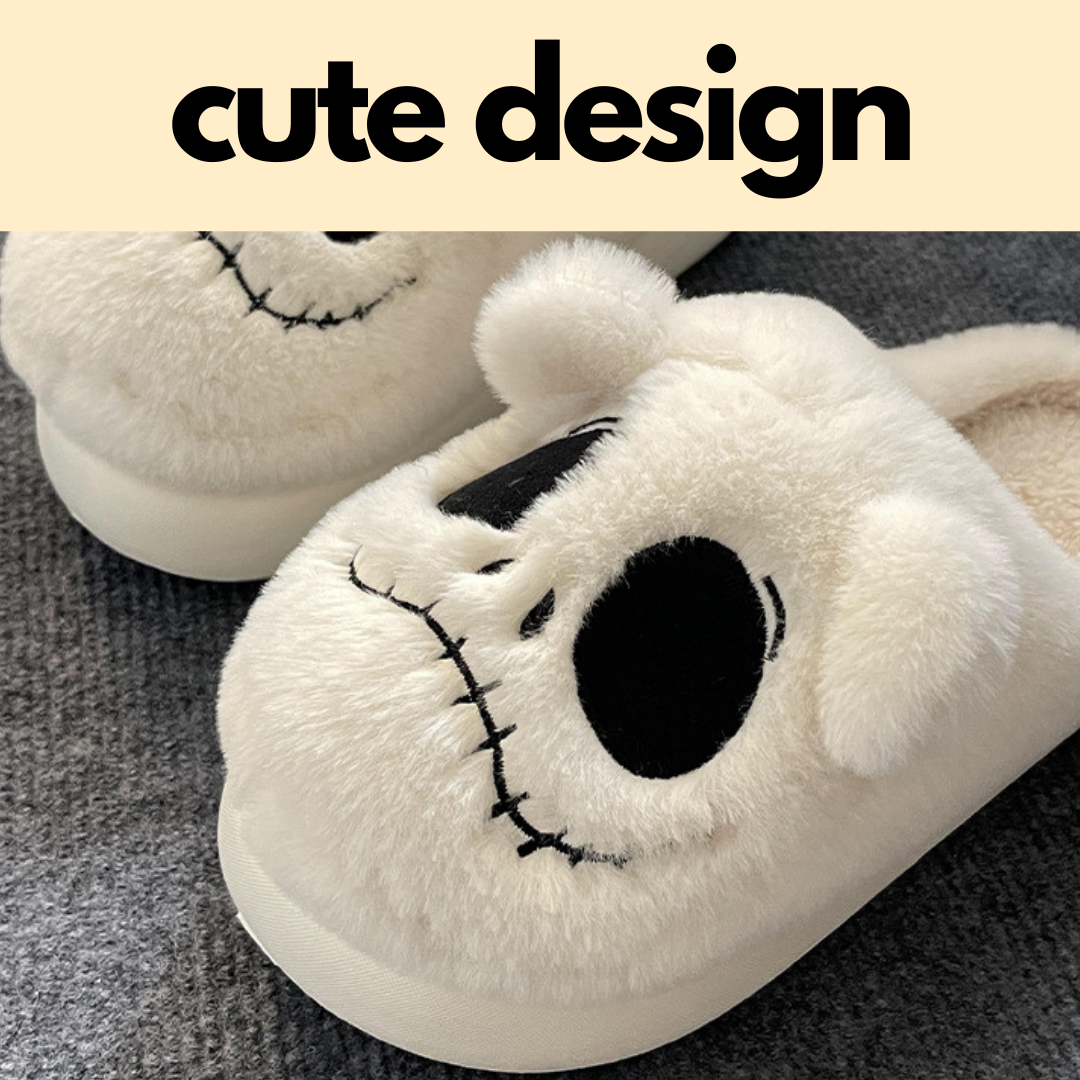 Teddy Skull Slippers